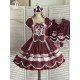 Miss Point Plaid Petal Rabbit Mini Sleeve One Piece(Reservation/2 Colours/Full Payment Without Shipping)